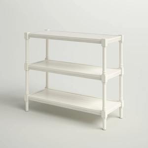 Table d'appoint décorative rectangulaire avec 3 étagères, style vintage, pour la décoration du salon - Product Image 1