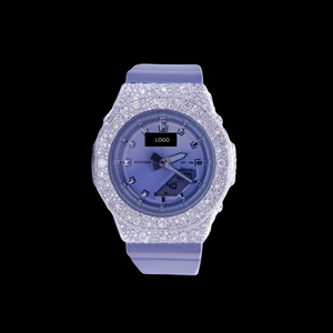 Reloj Cuadrado de Cuarzo con Bisel de Moissanita VVS, Estilo HipHop, Unisex, de Lujo, Hecho a Mano, de Alta Calidad, al Mejor Precio al por Mayor - Product Image 1