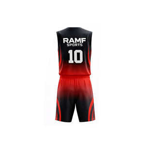 Ensemble de shorts de basketball unisexe réversibles, respirants, 100% polyester, antibactériens, grandes tailles, personnalisables, sublimation pour équipe, sport - Product Image 3