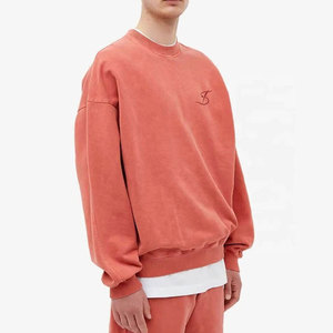 เสื้อสเวตเชิ้ตโอเวอร์ไซส์ทรงหลวมพิมพ์โลโก้ตามสั่งสำหรับผู้ชายแบบซันเฟด - Product Image 4