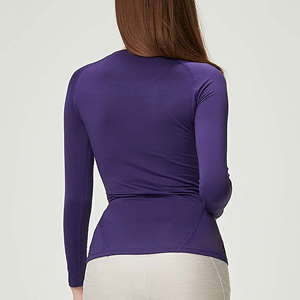 Women Long Sleeve Performance <b>Top</b> Soft Breathable Compression Base Layer Shirt for Gym Exercise Sports and Fitness Training - Product Image 6