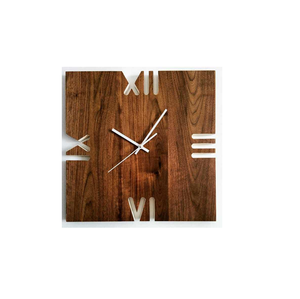 Horloge murale ronde silencieuse en fer et bois moderne avec pendule artistique, style minimaliste contemporain pour une décoration intérieure élégante - Product Image 5