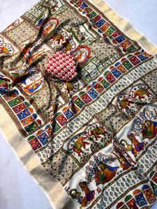 Blusa de Sari de Seda Suave de la Mejor Calidad, Estilo Moderno, Secado Rápido, Ligera, para Bodas, Fiestas, Diwali, Verano - Product Image 2