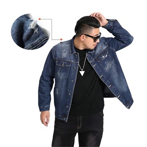 Veste en jean classique vintage imperméable pour homme, col rabattu, boutonnée, style streetwear décontracté, coupe droite, tissée, pour l'hiver - Product Image 2