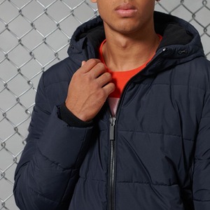 Doudoune d'hiver légère pour homme 2026, imperméable, à capuche, rembourrage épais en polyester, coupe classique - Product Image 5