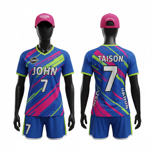 Ensemble d'uniformes de handball pour femmes en polyester interlock 180 GSM de qualité supérieure, vert et jaune, avec logo personnalisé imprimé par sublimation - Product Image 3