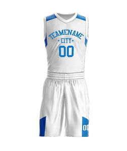 Conjunto de Uniforme de Baloncesto Sublimado Personalizado para Hombres y Jóvenes, Camisetas y Pantalones Cortos de Entrenamiento de Equipo de Tela de Malla Transpirable, Alta Calidad - Product Image 1