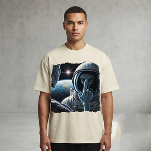 Camiseta gráfica de algodón grueso extragrande personalizada, nueva camiseta de manga corta estilo streetwear a la moda para unisex - Product Image 6