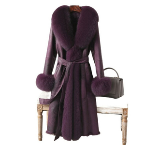 Manteau long en sherpa tricoté élégant à manches longues pour femmes et hommes, grandes tailles, collection automne - Product Image 6