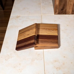 Acacia Wood <b>Coasters</b> <b>Set</b> Wooden Drink <b>Coasters</b> Square Table Mats Natural Grain Home Dining Use - Product Image 3