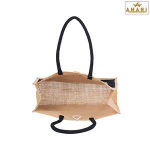 Bolsa de Yute Ecológica y Duradera, Bolsa de Compras Reutilizable Natural para Regalos y Eventos - Product Image 3