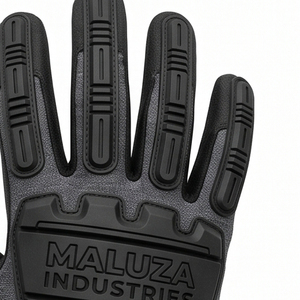 MALUZA INDUSTRIES Factory Direct High Dexterity Mechanics Work <b>Gloves</b> Heavy Duty Anti Abrasion Polyester Anti-Slip Touchscreen - Product Image 3