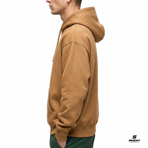 เสื้อฮู้ดดี้โอเวอร์ไซส์ยูนิเซ็กซ์ SINEWY SPORTS ผ้าฝ้ายฟลีซลายแมงมุม สตรีทแวร์สำหรับฤดูใบไม้ร่วง แขนเสื้อปกติ โลโก้ด้านหน้า ODM - Product Image 3