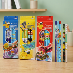 Lot de 8 crayons Pokemoned à mine B aléatoire, crayons en graphite coréens pour enfants, papeterie, cadeau scolaire pour enfants, anime, vente en gros - Product Image 3