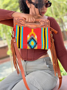 กระเป๋าถือหนังแท้สะพายข้างสำหรับผู้หญิงใหม่ล่าสุดแบบตะวันตกกระเป๋าถือหนังแท้ - Product Image 2