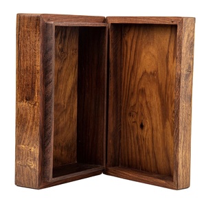 Eco-Friendly Rectangle <b>Wooden</b> <b>Box</b> for Jewelry Gift Storage-Soft Interior for Delicate Items Christmas Chinese New Year Tabletop - Product Image 5