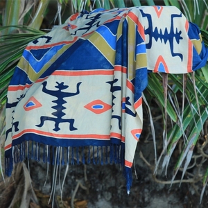 Pareo de Playa Multifuncional de Rayón con Diseño Personalizado, Estampado Floral, Largo, con Talla Personalizada - Product Image 5