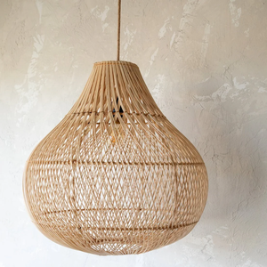 Top-tier Natural Rattan Hanging Lampshade Wicker <b>Light</b> Shade for Floor Lamps, Table Lamps, Wall <b>Sconces</b> from Vietnam - Product Image 3