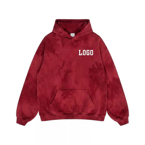 Sweat à capuche délavé pour homme en molleton de coton, coupe décontractée, style streetwear vintage, avec capuche ajustable - Product Image 6