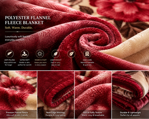 <b>Heavy</b> Weight 100% Polyester Knitted Flannel Fleece All-Season Modern Warm Soft Plush Plain Dyed Rectangle <b>Blanket</b> Bed - Product Image 4
