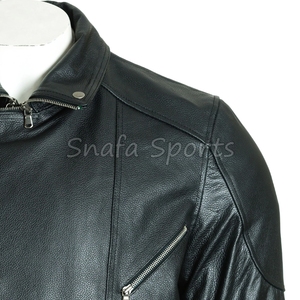 High Quality Genuine Sheepskin Men's Winter Shearling Coat <b>Long</b> Lambskin Collar Front Professional Manufacture - Product Image 3