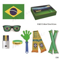 Kit d'accessoires de supporter en gros 2026 Mexique – Écharpe en polyester, lunettes, bracelet, cache-visage, drapeau imprimé UV