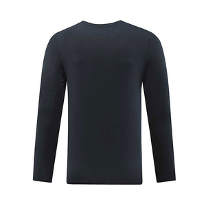 Camisetas de Manga Larga para Hombre de Buena Calidad, 100% Algodón, Color Sólido Personalizado, Logotipo Personalizado, Ropa Deportiva Regular de Verano, Secado Rápido y Transpirable - Product Image 4