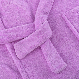 Luxurious Terry <b>Bath</b> Robes extra Large Unisex Striped Soft Fleece Bathrobe With Hood - Product Image 3