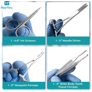 Kit de dissection avancé de 17 pièces, outils en acier inoxydable de qualité supérieure pour étudiants en médecine, instruments chirurgicaux de dissection - Product Image 3