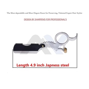 มีดโกนตรงสแตนเลสเกรดช่างตัดผม งานแฮนด์เมด พร้อมซองใส่ สำหรับร้านตัดผม - Product Image 3