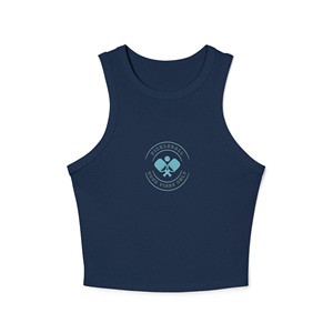 Camisetas de Tirantes Deportivas para Mujer, al por Mayor, con Logotipo Personalizado, de Algodón de Alta Calidad, Tejido Acanalado, Ajustadas, Suaves, para Yoga y Gimnasio - Product Image 1