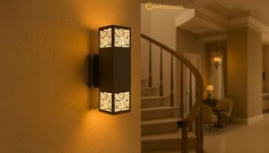 Flush Mount Modern/Japanese 25cm Viet Nam 3500K (Warm White) Steel/inox LED Touch Control Wall Light for Living Room Bedroom - Product Image 5