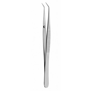 Pinzas de Sutura JACOBSON con Puntas Anguladas y Plataforma de Sujeción, Mordazas Lisas, Longitud Total 5-1/4in 13.3cm ZETOMEDPRO - Product Image 1