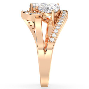 REYES Original Design 1.72 Carat Heart Shape Moissanite <b>Rings</b> in <b>925</b> Sterling <b>Silver</b> Engagement Wedding Fine Jewelry For Women - Product Image 5