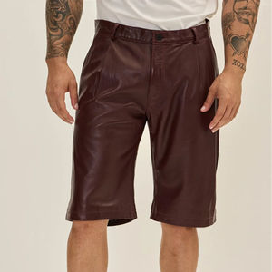 genuine <b>leather</b> <b>shorts</b> men casual wear <b>leather</b> <b>shorts</b> <b>women</b> fashion style premium modern design real <b>leather</b> <b>shorts</b> - Product Image 3
