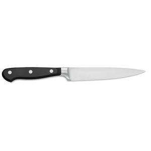 Cuchillo Multiusos Clásico de 5 Pulgadas, Hoja Afilada de Acero Inoxidable, Mango Negro con Triple Remache, Cuchillo de Cocina Multiusos - Product Image 2