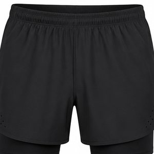 Ensemble de vêtements de sport pour hommes, t-shirt de course à pied et short athlétique, vêtements de sport pour la salle de sport, légers, respirants, séchage rapide, maille, été - Product Image 6