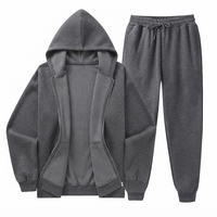 Ensemble de survêtement unisexe noir bapeHoodie avec sweat-shirt à fermeture éclair intégrale, poches latérales et pantalon de jogging à cordon de serrage, vêtements décontractés pour l'automne