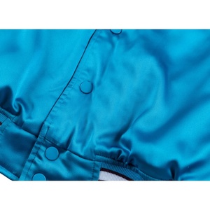 High Quality Men's Satin Varsity Jacket New Design Winter Jacket with Custom Embroidery Hot Sale Wholesale - Product Image 4