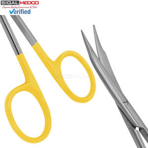 Tijeras de Tenotomía Steven de 4.5 Pulgadas, Acero Inoxidable, Super Afiladas, Carburo de Tungsteno (T/C), Curvas, Quirúrgicas, Manuales, Certificadas por la CE - Product Image 6