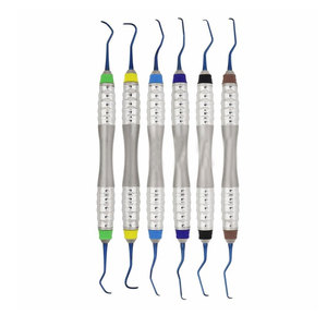 Curettes dentaires professionnelles manuelles en acier inoxydable, instruments d'hygiène buccale, examen dentaire, traitement, soins parodontaux - Product Image 4