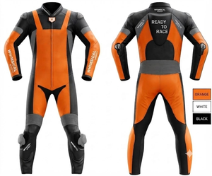 Custom Moto Racing Jumpsuit/Traje Premium Cowhide/Kangaroo Leather | Track Ready | <b>Level</b> 2 Protection - Product Image 1