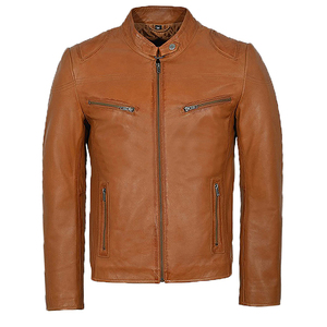 Men's Pure Black Genuine Leather Winter Motorcycle <b>Biker</b> <b>Jacket</b> with Armoured CE Protection Plain Design - Product Image 1