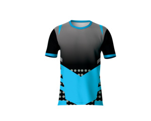 T-shirt décontracté en polyester tricoté léger (180g) pour impression couleur et motifs personnalisés par sublimation - Product Image 5