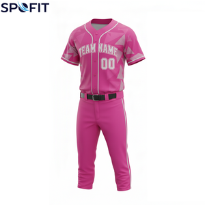 Vente en gros d'uniformes d'équipe de baseball personnalisés, maillot et pantalon de baseball sublimés de haute qualité avec tissu respirant pour l'entraînement - Product Image 2