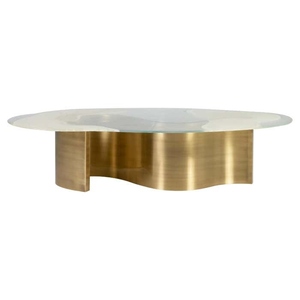 Hot Selling Pure brass <b>coffee</b> <b>table</b> modern luxury brass <b>coffee</b> <b>table</b> premium fluid metal cocktail <b>table</b> - Product Image 1