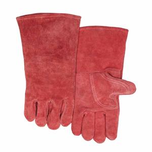 Gants de soudage en cuir de vachette pleine fleur résistants à l'abrasion pour travaux lourds, lutte contre les incendies, construction et barbecue - Product Image 3