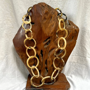 Collier en corne de buffle naturelle, tendance et personnalisé, pour enfants et femmes, idéal pour les fêtes. - Product Image 5