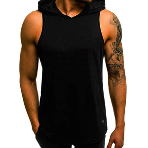 Débardeurs décontractés pour hommes en gros, personnalisables avec logo, vêtements de sport respirants en coton, sans manches, pour fitness, OEM ODM, commande en gros, vente chaude - Product Image 4