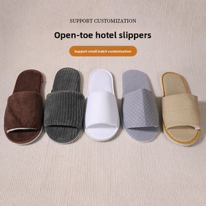 Pantuflas de Hotel Antideslizantes de Punta Cerrada para las Cuatro Estaciones, Pantuflas <span class=keywords><strong>Desechables</strong></span> Sanitarias para Interiores, Pantuflas de Viaje para Hombres y Mujeres - Product Image 6